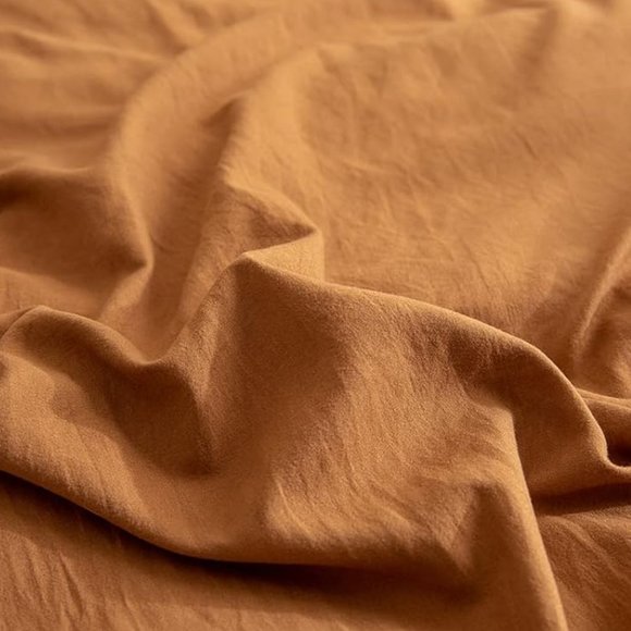 Chai Latte King Size Bed Comforter Set Shams Bedding Orange Pumpkin Spice New - Picture 3 of 11